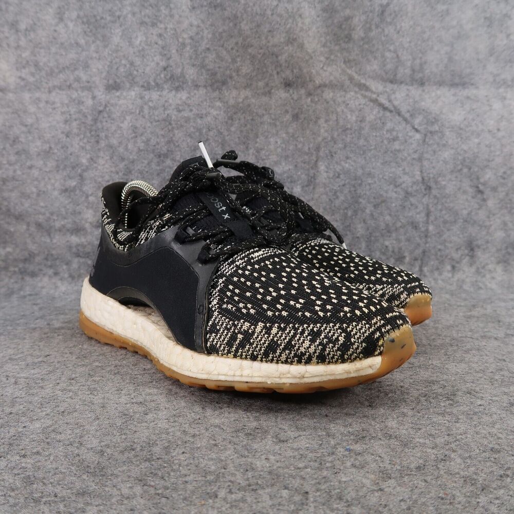 Adidas Shoes Womens 7 Athletic Trainers PureBoost All Terrain Running Knit Black